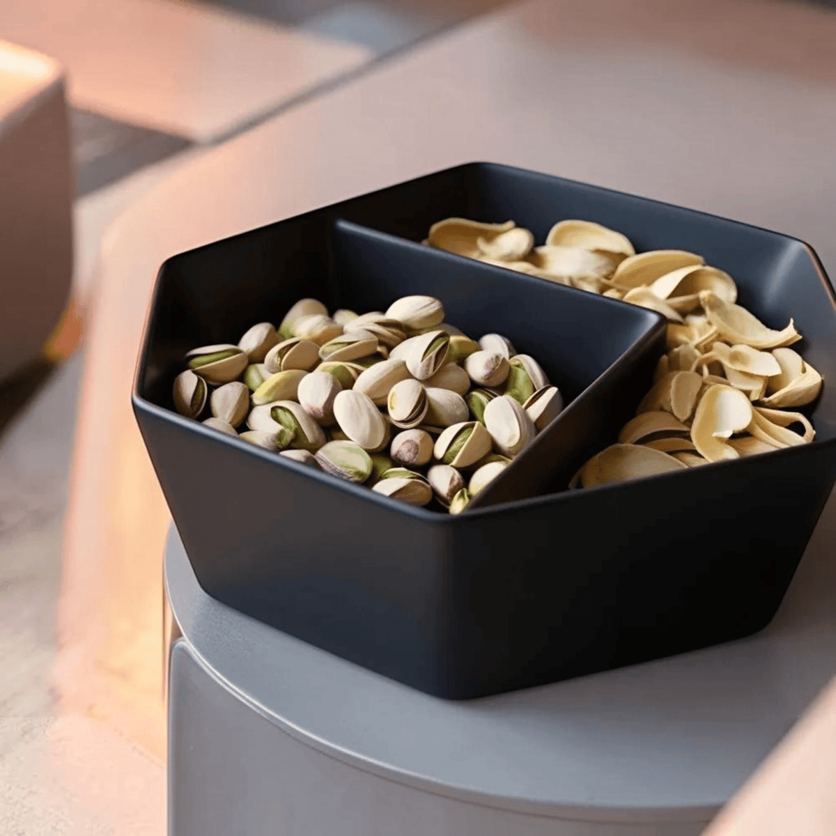 Duo Bowl, 3D-printed double snack bowl by nFusion, view 3