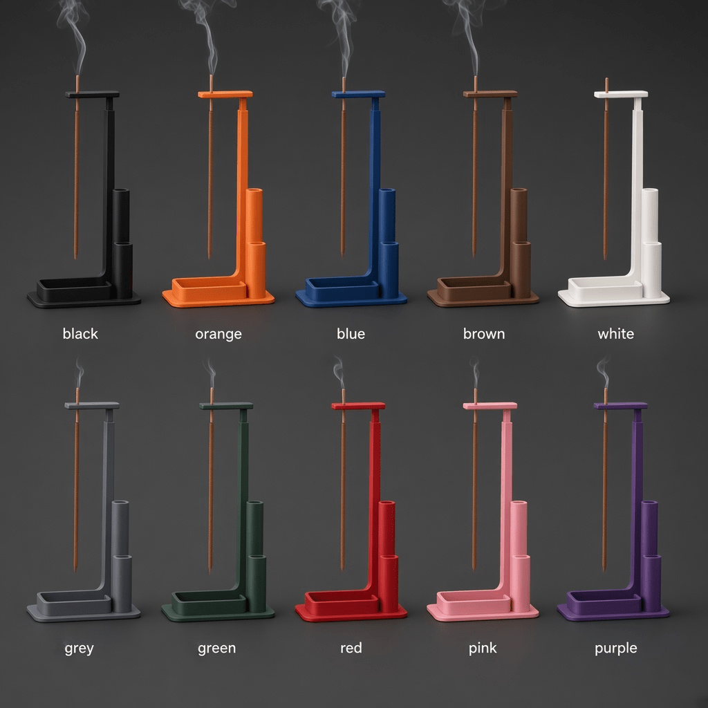 Incense Stacker, 3D-printed incense holder by nFusion, view 2