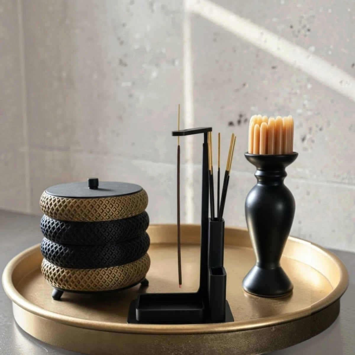 Incense Stacker, 3D-printed incense holder by nFusion