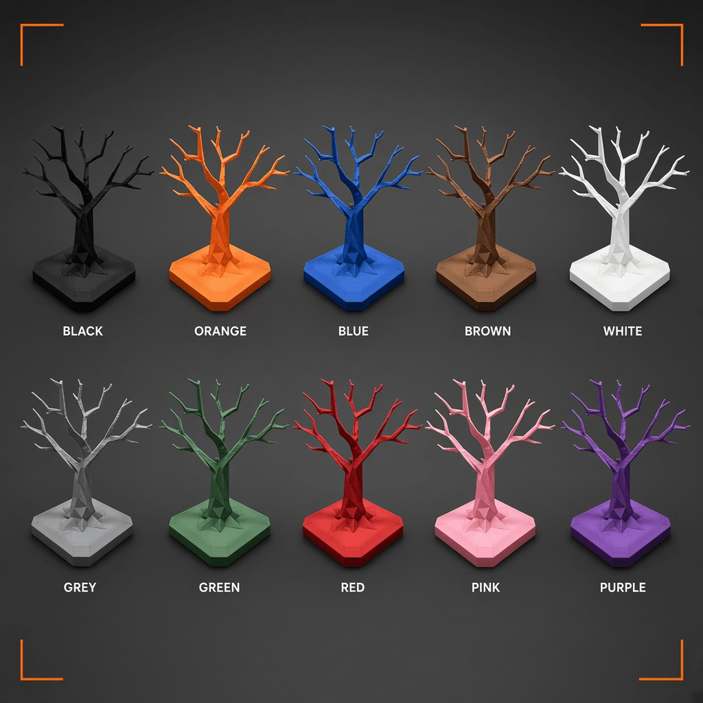 Jewellery Tree, 3D-printed jewellery stand by nFusion, view 2