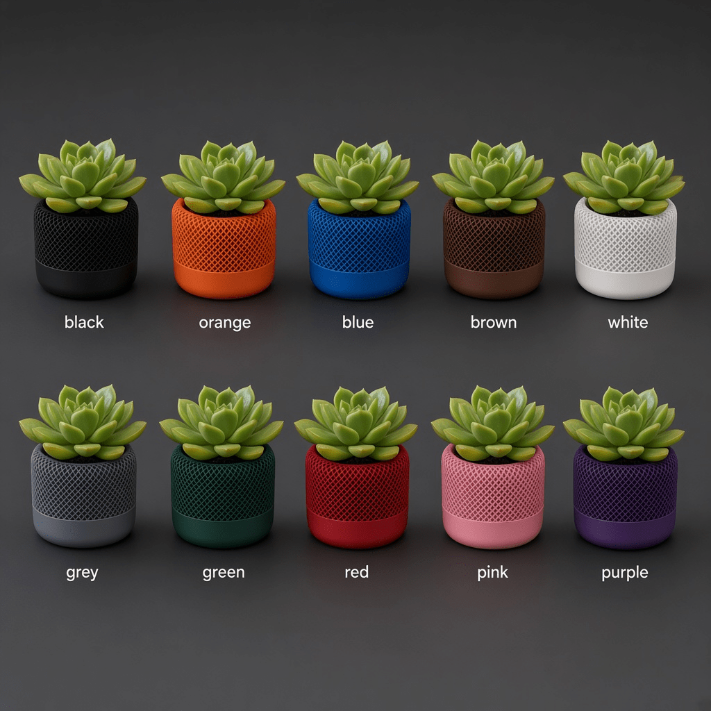 Mesh Planter, 3D-printed planter by nFusion, view 2
