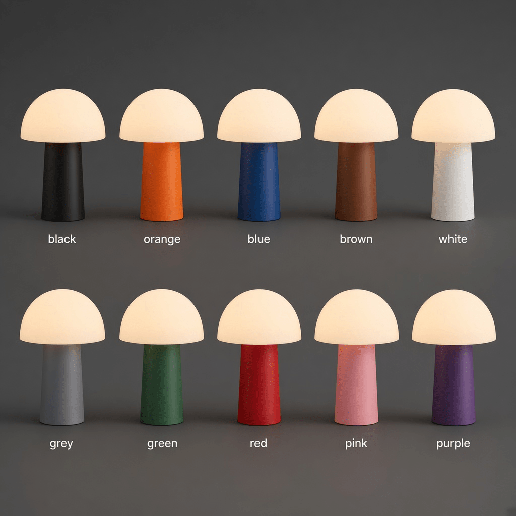 Mushroom Lamp V2, 3D-printed lamp by nFusion, view 2