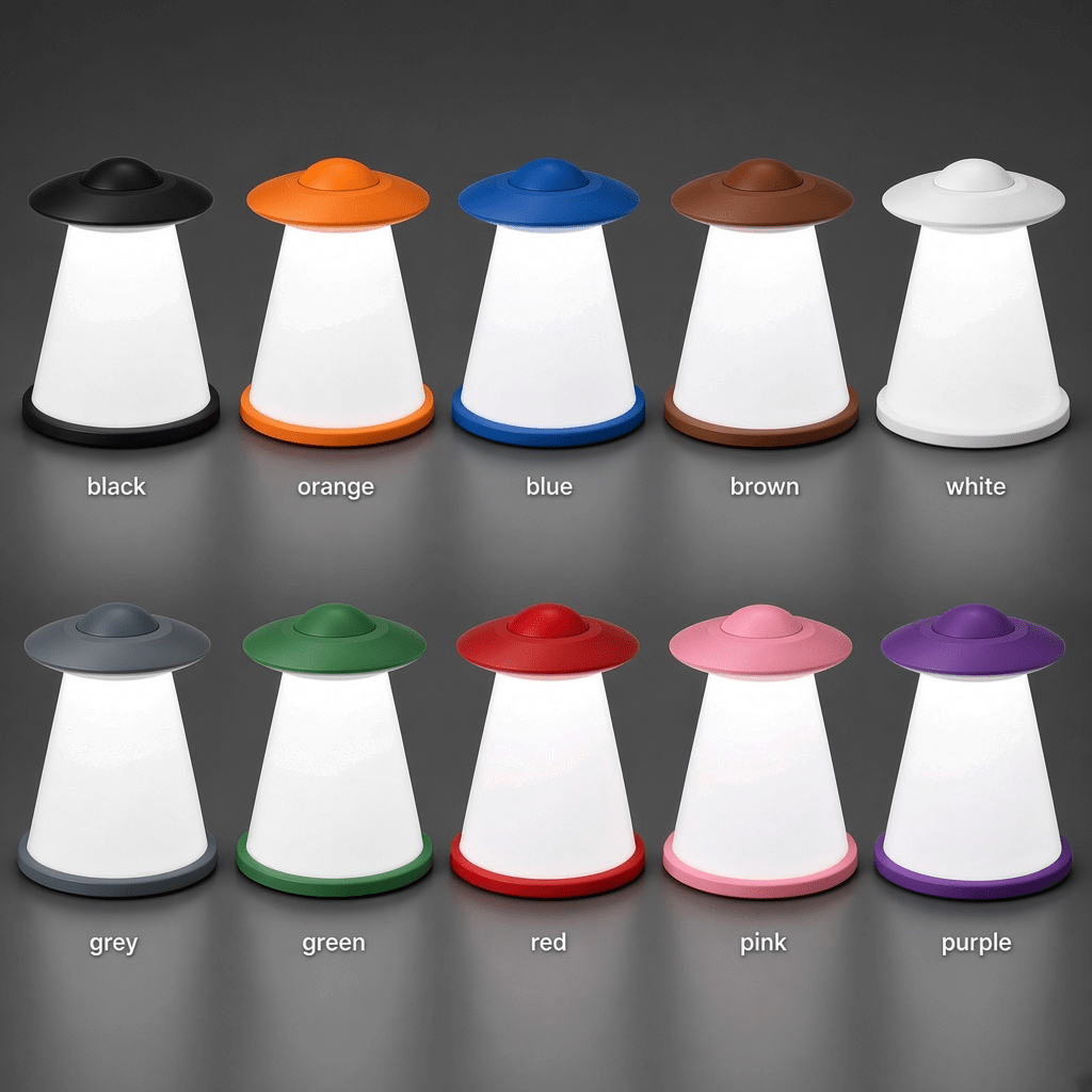 UFO Lamp, 3D-printed desk lamp by nFusion, view 2