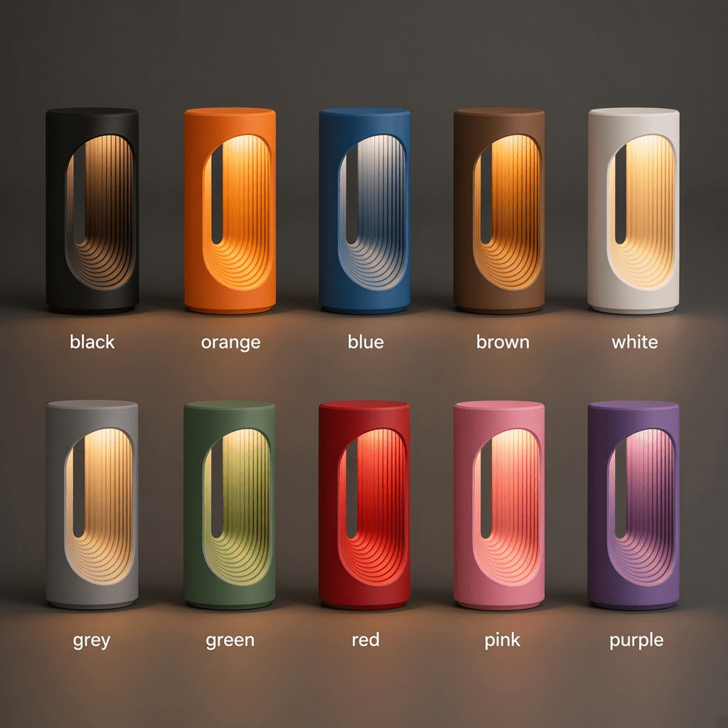 Vortex Lamp, 3D-printed lamp by nFusion, view 2